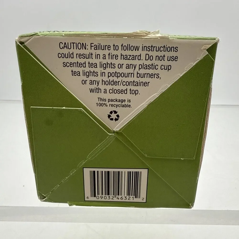Yankee Candle Granny Smith Apple Box of Scented Tealights (12 in Box) NOS